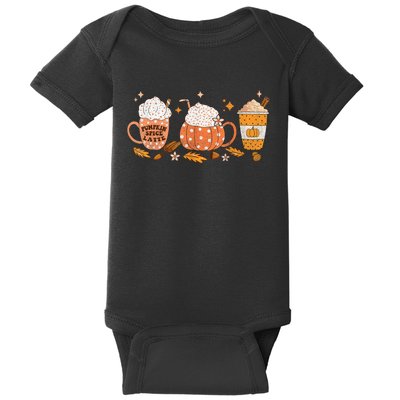 Pumpkin Spice Latte Fall Vibes Autumn Pumpkin Spice Coffee Baby Bodysuit