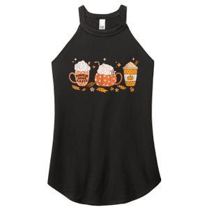 Pumpkin Spice Latte Fall Vibes Autumn Pumpkin Spice Coffee Women's Perfect Tri Rocker Tank