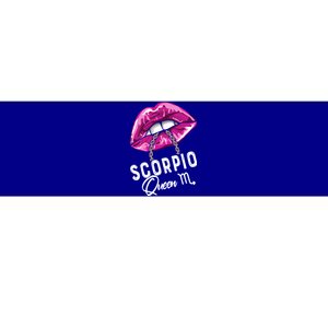 Purple Scorpio Lips Queen Birthday Zodiac Star Sign Cute Gift Bumper Sticker