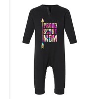 Proud Scout Mom Parent Mother Of Club Infant Fleece One Piece