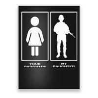 Proud Soldier Mom Dad Your Daughter My Daughter Military Poster