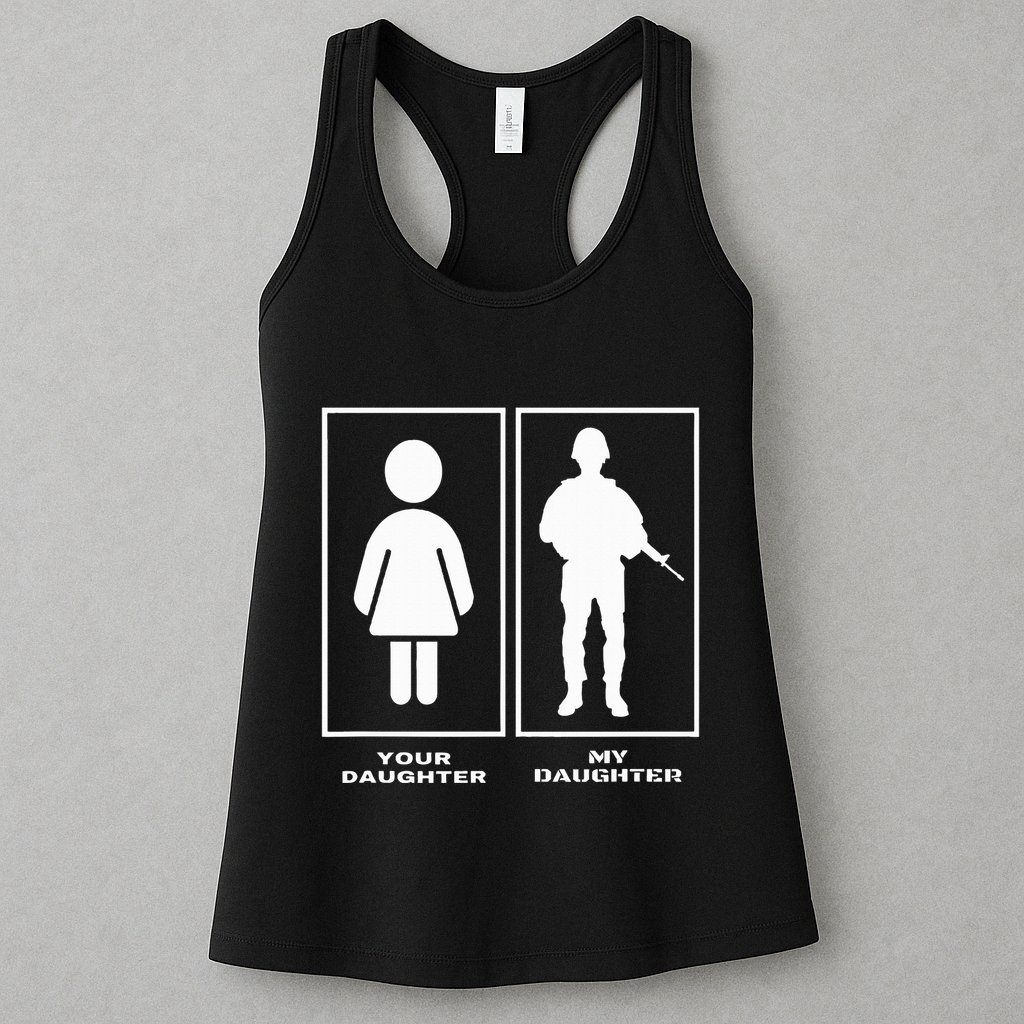 Proud Soldier Mom Dad Your Daughter My Daughter Military Womens Tank Top
