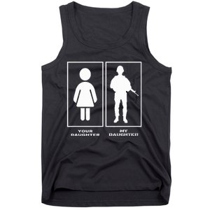 Proud Soldier Mom Dad Your Daughter My Daughter Military Tank Top