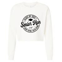 Proud Senior Mom Class Of 2025 Im Not Crying Youre Crying Cropped Pullover Crew
