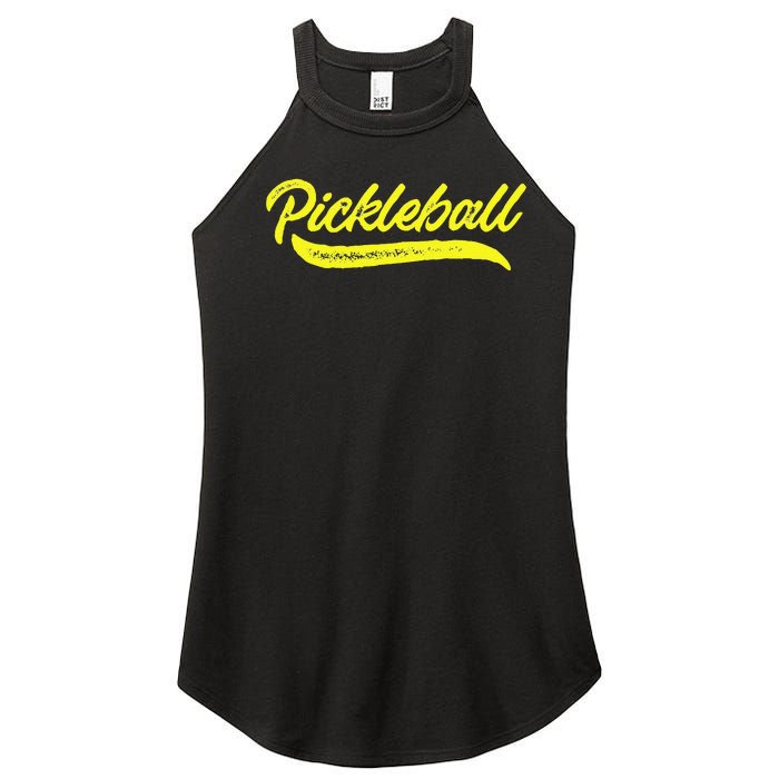 Pickleball Squad Match Retro Vintage Pickleball Women's Perfect Tri Rocker Tank