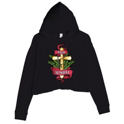 Palm Sunday Meaningful Gift Crop Fleece Hoodie