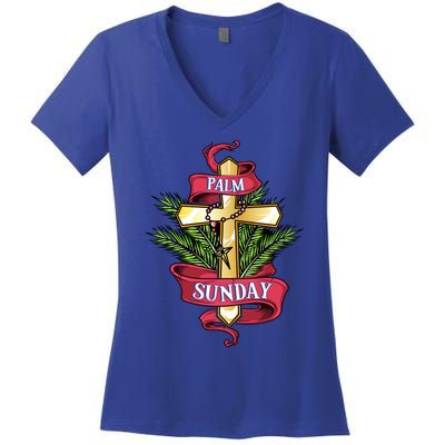 Palm Sunday Meaningful Gift Women's V-Neck T-Shirt