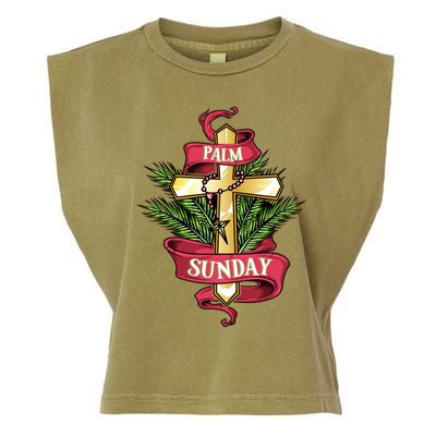 Palm Sunday Meaningful Gift Garment-Dyed Women's Muscle Tee