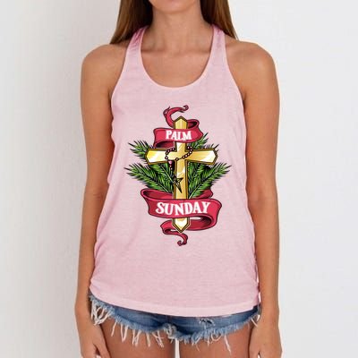 Palm Sunday Meaningful Gift Women's Knotted Racerback Tank