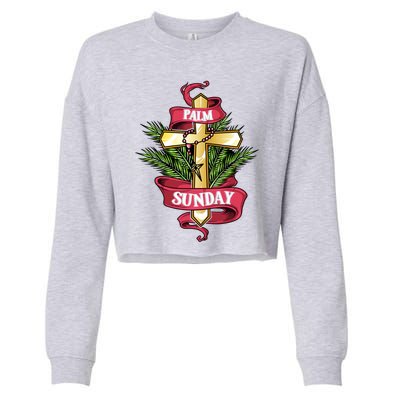 Palm Sunday Meaningful Gift Cropped Pullover Crew