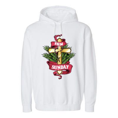 Palm Sunday Meaningful Gift Garment-Dyed Fleece Hoodie