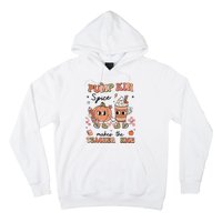 Pumpkin Spice Makes Teacher Nice Retro Teacher Thanksgiving Hoodie