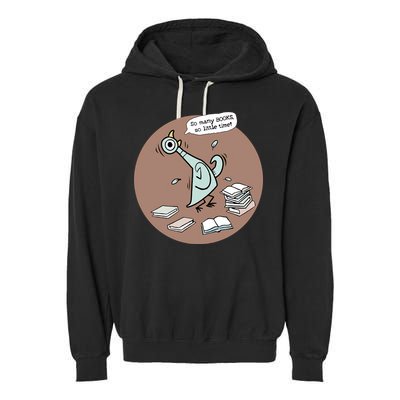 Pigeon So Many Books So Little Time It's Good Day To Read Book Piggie Gerald Garment-Dyed Fleece Hoodie