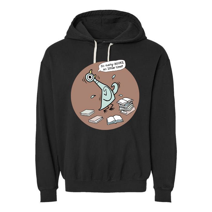 Pigeon So Many Books So Little Time It's Good Day To Read Book Piggie Gerald Garment-Dyed Fleece Hoodie