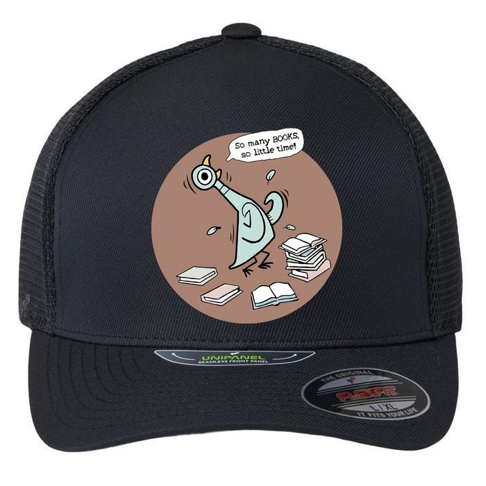 Pigeon So Many Books So Little Time It's Good Day To Read Book Piggie Gerald Flexfit Unipanel Trucker Cap
