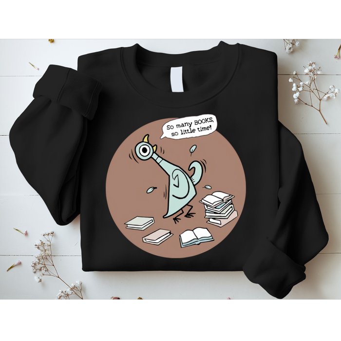 Pigeon So Many Books So Little Time It's Good Day To Read Book Piggie Gerald Sweatshirt