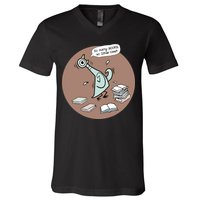 Pigeon So Many Books So Little Time It's Good Day To Read Book Piggie Gerald V-Neck T-Shirt