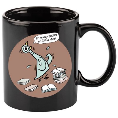 Pigeon So Many Books So Little Time It's Good Day To Read Book Piggie Gerald 11oz C Handle Ceramic Mug