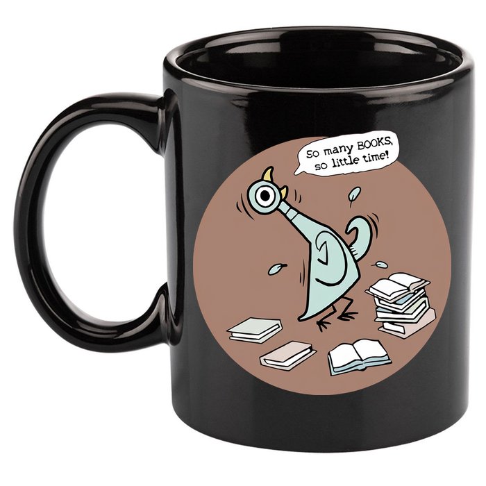 Pigeon So Many Books So Little Time It's Good Day To Read Book Piggie Gerald 11oz C Handle Ceramic Mug