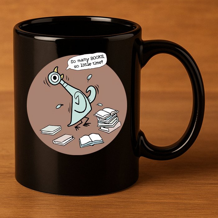 Pigeon So Many Books So Little Time It's Good Day To Read Book Piggie Gerald 11oz C Handle Ceramic Mug