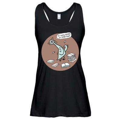 Pigeon So Many Books So Little Time It's Good Day To Read Book Piggie Gerald Ladies Essential Flowy Tank