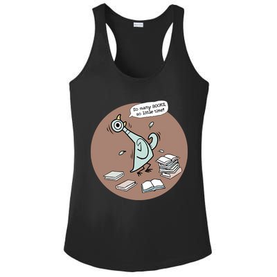 Pigeon So Many Books So Little Time It's Good Day To Read Book Piggie Gerald Ladies PosiCharge Competitor Racerback Tank