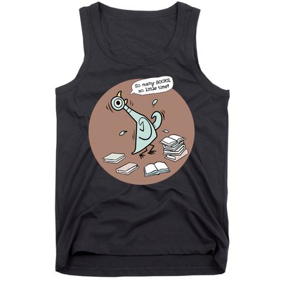 Pigeon So Many Books So Little Time It's Good Day To Read Book Piggie Gerald Tank Top