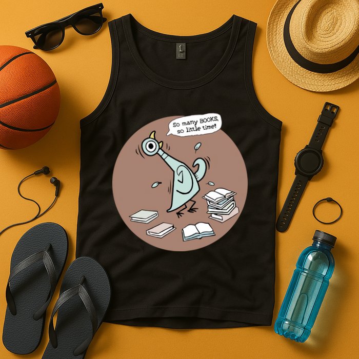 Pigeon So Many Books So Little Time It's Good Day To Read Book Piggie Gerald Tank Top