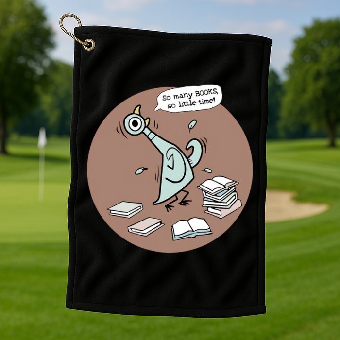 Pigeon So Many Books So Little Time It's Good Day To Read Book Piggie Gerald Golf Towel