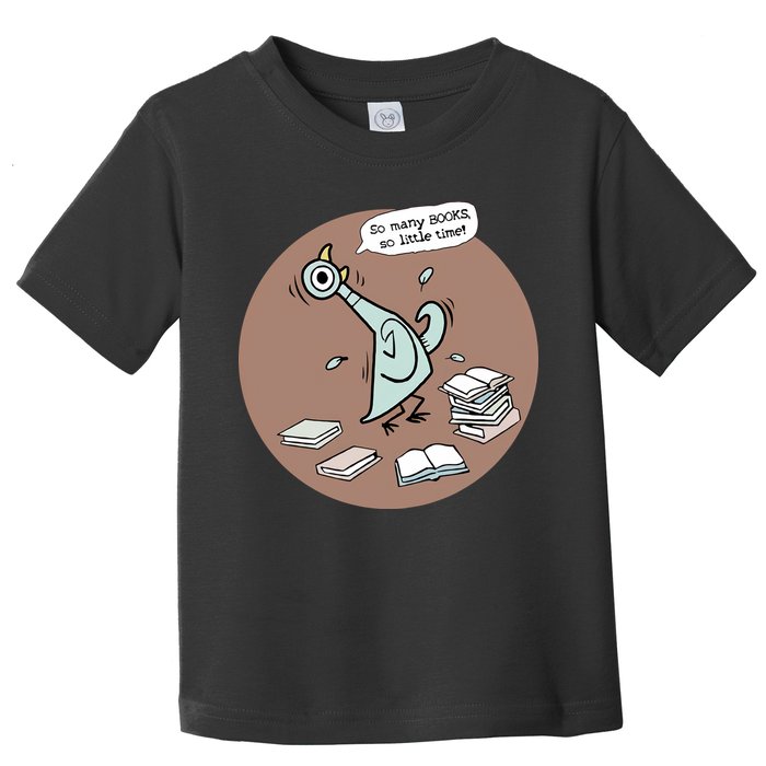Pigeon So Many Books So Little Time It's Good Day To Read Book Piggie Gerald Toddler T-Shirt
