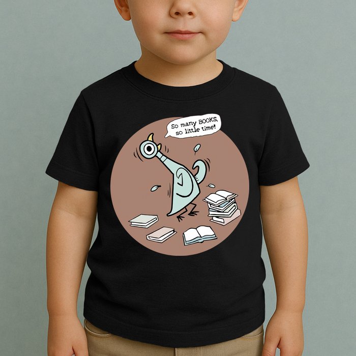 Pigeon So Many Books So Little Time It's Good Day To Read Book Piggie Gerald Toddler T-Shirt