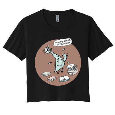 Pigeon So Many Books So Little Time It's Good Day To Read Book Piggie Gerald Crop Top