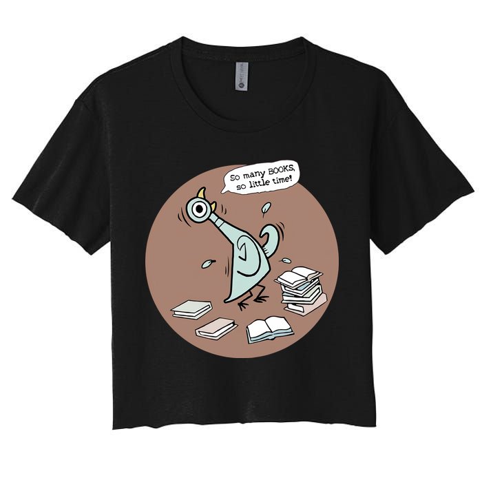 Pigeon So Many Books So Little Time It's Good Day To Read Book Piggie Gerald Crop Top