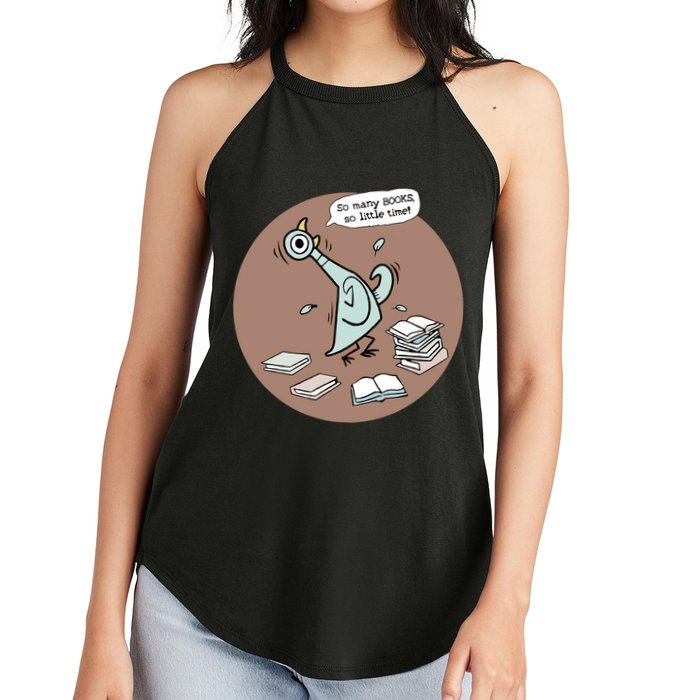 Pigeon So Many Books So Little Time It's Good Day To Read Book Piggie Gerald Women's Perfect Tri Rocker Tank