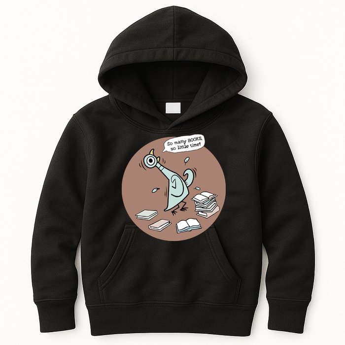Pigeon So Many Books So Little Time It's Good Day To Read Book Piggie Gerald Kids Hoodie