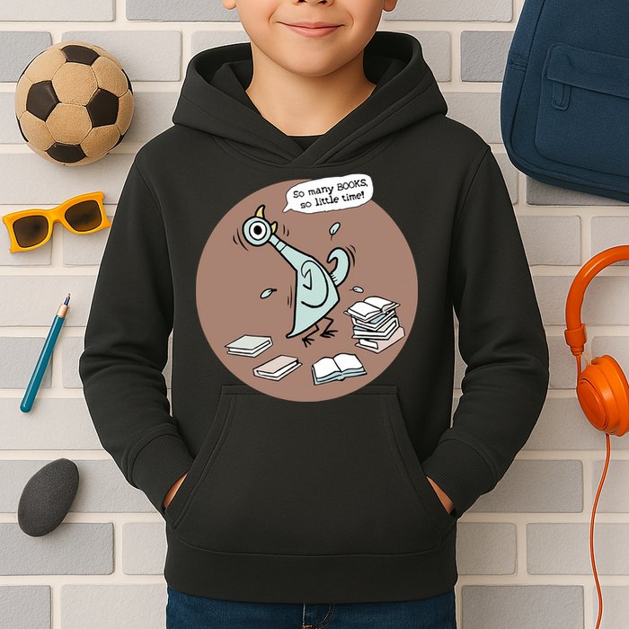 Pigeon So Many Books So Little Time It's Good Day To Read Book Piggie Gerald Kids Hoodie