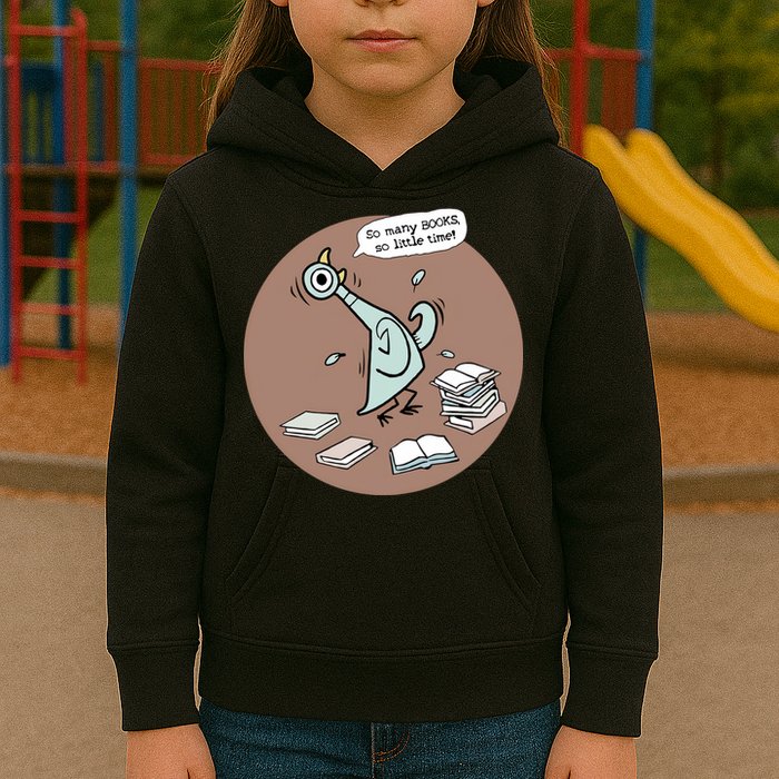 Pigeon So Many Books So Little Time It's Good Day To Read Book Piggie Gerald Kids Hoodie