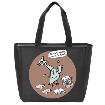 Pigeon So Many Books So Little Time It's Good Day To Read Book Piggie Gerald Zip Tote Bag