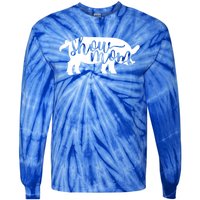 Pig Show Mom Gift Tie-Dye Long Sleeve Shirt