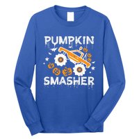 Pumpkin Smasher Monster Truck Halloween Gift Long Sleeve Shirt