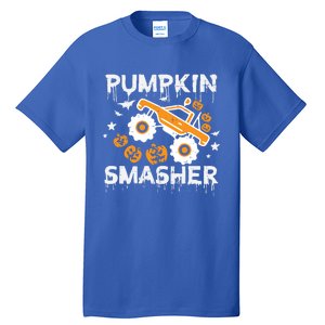 Pumpkin Smasher Monster Truck Halloween Gift Tall T-Shirt