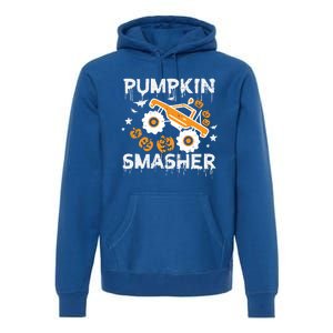 Pumpkin Smasher Monster Truck Halloween Gift Premium Hoodie