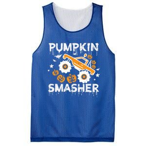 Pumpkin Smasher Monster Truck Halloween Gift Mesh Reversible Basketball Jersey Tank