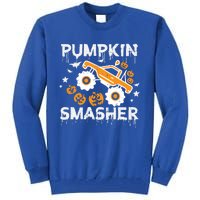 Pumpkin Smasher Monster Truck Halloween Gift Tall Sweatshirt