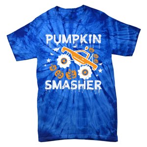 Pumpkin Smasher Monster Truck Halloween Gift Tie-Dye T-Shirt