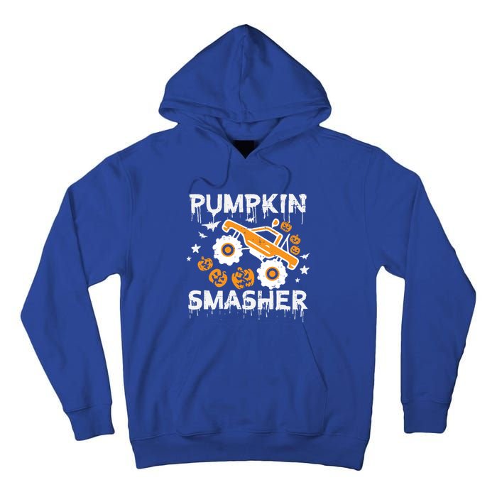 Pumpkin Smasher Monster Truck Halloween Gift Tall Hoodie