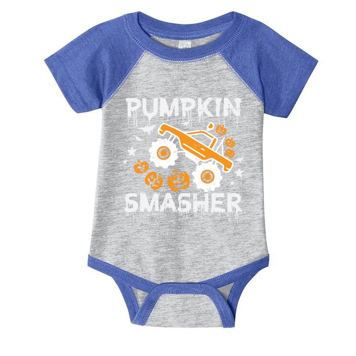 Pumpkin Smasher Monster Truck Halloween Gift Infant Baby Jersey Bodysuit