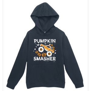 Pumpkin Smasher Monster Truck Halloween Gift Urban Pullover Hoodie