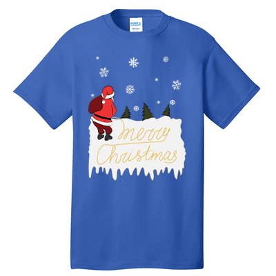 Peeing Santa Merry Christmas Ugly Christmas Xmas Great Gift Tall T-Shirt