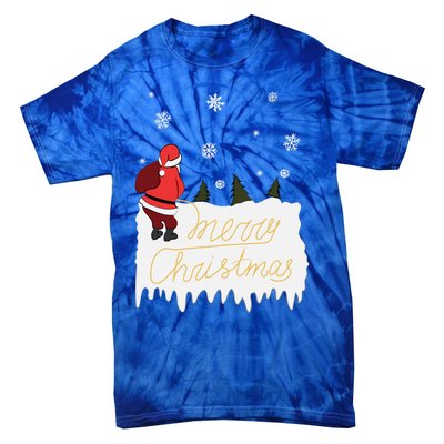 Peeing Santa Merry Christmas Ugly Christmas Xmas Great Gift Tie-Dye T-Shirt